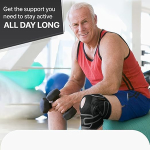 <span class=keywords><strong>Rodillera</strong></span> deportiva-Soporte antideslizante para correr, baloncesto, levantamiento de pesas y entrenamientos de gimnasio-Acolchado amortiguador - Product Image 4