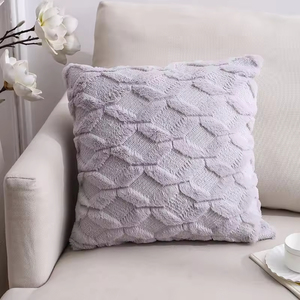 Funda de Almohada Nórdica Minimalista con Diseño de Diamantes, Funda de Cojín de Franela Suave de Doble Cara para Sofá, Decoración Moderna para el Hogar - Product Image 4