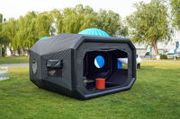 Tente capsule spatiale gonflable rapide pour l'extérieur, imperméable, en PVC, avec colonnes en nylon, pour le camping