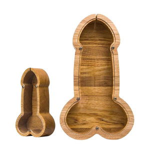 Tirelire personnalisée <span class=keywords><strong>en</strong></span> <span class=keywords><strong>bois</strong></span> <span class=keywords><strong>en</strong></span> forme de pénis pour enfants et adultes - Product Image 2