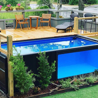 Piscine extérieure préfabriquée en conteneur de 20 pieds/40 pieds