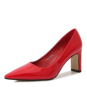 Women's Kitten Heel Mules - Closed Pointed Toe Slip On Dress Shoes
