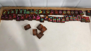 Nouvel ensemble de mahjong américain de luxe en acrylique série Turtle Joy 2026, 160 tuiles pour 4 joueurs, pliable, marque CH, pour adultes - Product Image 4