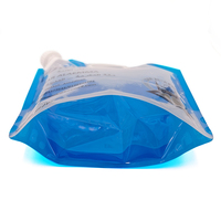 Conception de logo personnalisée, sachet debout en plastique, sans BPA, sac à eau portable pour les petites entreprises