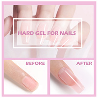 Gel d'extension multi-usages 30 ml WHsHeria, 6 couleurs, gel dur pour extension d'ongles, gel de construction pour manucure, décoration d'ongles 3D