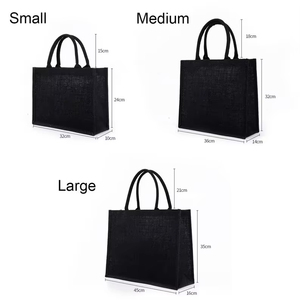 <span class=keywords><strong>Sac</strong></span> en <span class=keywords><strong>jute</strong></span> personnalisé avec logo, réutilisable, noir, pour la plage, <span class=keywords><strong>sac</strong></span> <span class=keywords><strong>fourre</strong></span>-<span class=keywords><strong>tout</strong></span> en <span class=keywords><strong>toile</strong></span> <span class=keywords><strong>de</strong></span> <span class=keywords><strong>jute</strong></span> pour cadeaux - Product Image 6