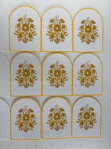 Invitations en papier coton personnalisées faites à la main, imprimées en typographie, motif floral, élégantes cartes de célébration de mariage, conifère - Product Image 2