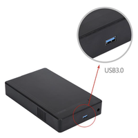 ShuoLe Case per HDD ad Alta Velocità USB 3.0 2.5/3.5 Pollici SATA, Enclosure Esterno per Disco Rigido per HDD da 2.5" e 3.5"