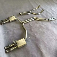 Tuyau d'échappement Catback Valvetronic en acier inoxydable poli miroir DZ pour Audi A6 A7 S6 S7 C7 2.8L 3.0T 4.0T Haute Performance