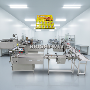 Ligne de production automatique de bouillon de poulet, machine à fabriquer des cubes d'assaisonnement, ligne d'emballage pour la fabrication de soupes au bœuf, aux crevettes et au poulet - Product Image 1