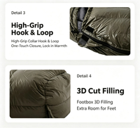 Saco de Dormir para Clima Frío, Ligero, de Alta Calidad, Agradable al Tacto, Impermeable, para Adultos
