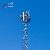 Mât de communication autoportant tubulaire à 3 pieds pour antenne Wi-Fi et GSM, 20 25 30 35 40 50 60 80 m