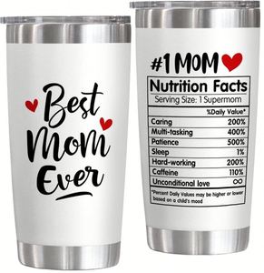 Logo Custom Personalized Best Mom Ever Gifts 20oz Stainless Steel Tumbler - Product Image 1