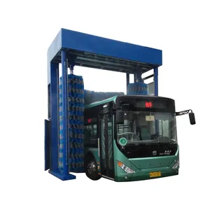 Risense Mobile Rollover Type High Pressure Bus Wash System Automatic Truck Wash Machine for Sale 24000*5114mm 250l/bus 25ml/bus