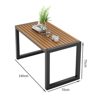 Ensemble de chaises de table d'extérieur en métal au design moderne avec coussin imperméable et cadre en fer durable pour balcon et terrasse