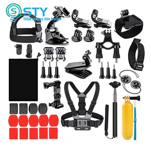 Camera Sport Accessories Set for GoPro Hero 12 11 10 9 8 7 6 5 Black 4 Session Xiaomi Yi 4K Sj4000 Chest Head Strap Mount Kits