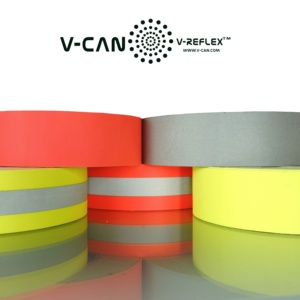 <span class=keywords><strong>Cinta</strong></span> Reflectante Antiincendios, <span class=keywords><strong>Cinta</strong></span> Fluorescente Amarilla Resistente al Fuego para Ropa FR - Product Image 5
