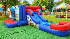 Château <span class=keywords><strong>Gonflable</strong></span> Chien Cartoon en Promotion avec Toboggan Aquatique Grande Capacité Facile à Monter pour Jardin - Product Image 5