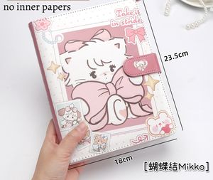 Carnet à spirales A5 mignon MK071 Mikko avec couverture en PU motif chien Kawaii, design 6 trous de haute qualité pour carnets d'étudiant et notes - Product Image 3