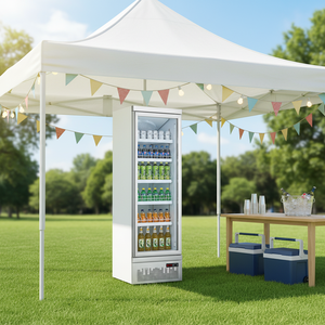 Enfriador Vertical de Bebidas con Puerta de Vidrio y LED <span class=keywords><strong>SUMYO</strong></span> LXG-750, 1 Puerta, Color Personalizable, Descongelación Automática - Product Image 1