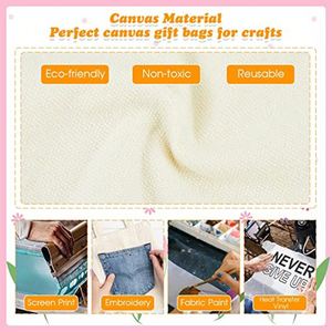Printable logo Sublimation <b>Tote</b> <b>Bags</b> Blank Customizable Size Solid Color Canvas <b>Tote</b> <b>Bag</b> Cotton Plain Canvas Shoulder <b>Bag</b> <b>Mini</b> - Product Image 5