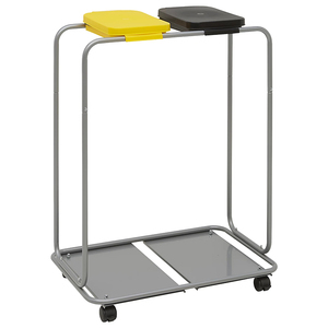 JH-Mech telaio esterno di grande capacità contiene 30-55 galloni Multi uso sacchetti di selezione foglia di <span class=keywords><strong>metallo</strong></span> porta sacco della spazzatura - Product Image 2