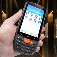 Collecteur de données portable avec batterie amovible de 4 pouces pour Android, scanner de codes-barres industriel, PDA Android robuste