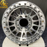 Rueda 4x4 de Aleación de Aluminio Cromado con Superficie Mecanizada, Beadlock, 6x139.7, 17x8.5-10-28, PCD 4*100, 5*114, 6*114.3, Modelo FX, FX-LG-YY-13