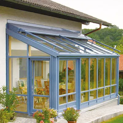 WANJIA solarium free standing aluminium glass sunroom garden veranda sun room