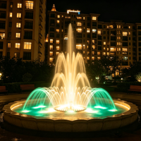 Petite fontaine de spectacle aquatique dansante, étanche IP68, spectacle laser programmable pour la décoration de cour, piscine, jardin
