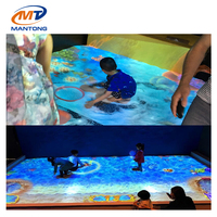 Juego de piscina de arena interactivo de realidad aumentada para interiores Juegos de caja de arena de proyección animada para niños Parque de atracciones