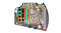 Équipement de terrain de jeux intérieur commercial, terrain de jeux intérieur forestier pour enfants, terrain de jeux commercial