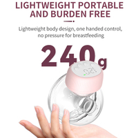 Tire-lait électrique portable sans BPA, mains libres, écran LED, 4 modes, 12 niveaux, rechargeable