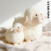 Peluche Mouton Kiki, Coussin Mignon en Forme de Mouton, Poupée pour Enfants, Cadeau d'Anniversaire, Fournitures en Gros, Polyester, 31cm-50cm