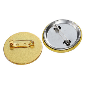 2024 Quà tặng khuyến mãi in offset nút pins tùy chỉnh 3D logo thư pins kim loại tin tinplate mạ vàng an toàn Pin trâm cài - Product Image 3