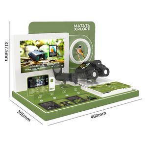 Exhibidor de Escritorio Acrílico en Forma de L Interactivo Personalizado con Reproductor de Audio y Video LCD e Iluminación LED para Tiendas Digitales - Product Image 2