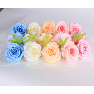 Cabeza de Flor Artificial Rosa Reina Tailandesa de 10cm, Seda de Alta Simulación, Decoración para Bodas, Accesorio para el Cabello, Manualidades DIY - Product Image 1