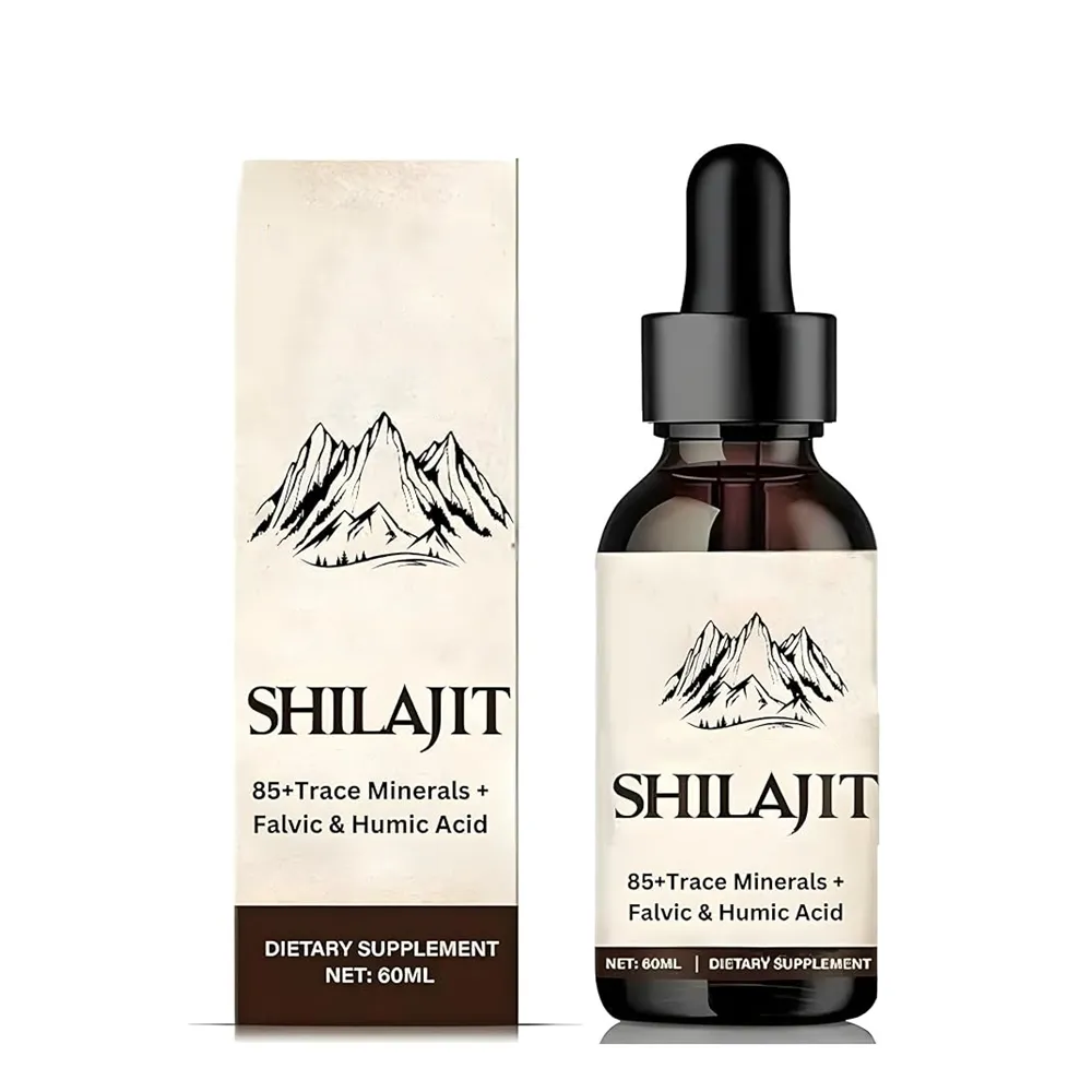 Himalayan Shilajit เรซินธรรมชาติบริสุทธิ์มีกรดฟูลวิคและแร่ธาตุสำหรับกระตุ้นสมอง