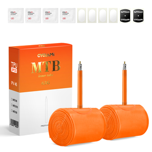 カスタムデザインロゴ入り2個入りCYCLAMI TPUチューブMTB29バイクインナーチューブ26/27.5/29インチフレンチバルブ45mmマウンテンバイクタイヤ - Product Image 1