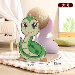 Rascador para Gatos Moderno, de Madera Maciza de Sisal Natural, Duradero, Interactivo, en Caja de Cartón, Juguete para Mascotas de 4 Niveles, Regalo de Navidad - Product Image 2