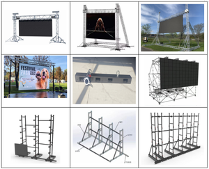 Sistema Completo de Pantalla LED de 500*500 mm, P1.95, P2.604, P2.976, P3.91, P4.81, Panel LED de 500 mm x 1000 mm, Pantalla LED de Alquiler para Escenarios - Product Image 2