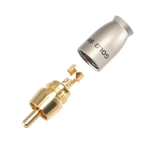Todo Metal Hi End RCA enchufe macho adaptador de alta calidad Audio <span class=keywords><strong>Phono</strong></span> chapado en oro Jack conector de soldadura para AV Audio Video - Product Image 3