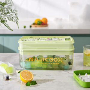 Molde para Hacer Bolas de Hielo Portátil S269, Bandeja de Silicona de Gran Capacidad con Tapa y Contenedor, Venta al Por Mayor - Product Image 5