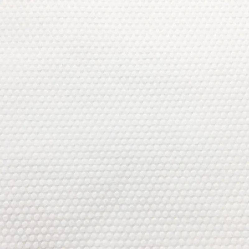 100% Polyester Spulenlack Vliesstoff Reinigungstuch weiße Spulenlack Vliesstoff-Zwischengerolle