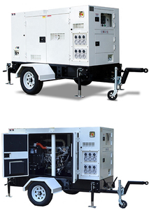 Generador diésel móvil de 380 V, 50 Hz, trifásico, 10 kW, 100 kW, 75 kVA, 80/100/150 kVA, montado en remolque con motor Perkins/Yanmar - Product Image 2