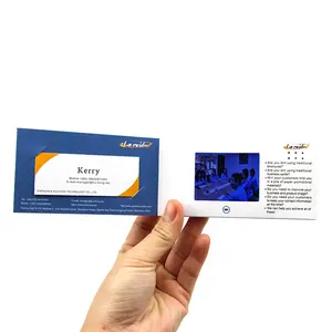 Promozione dei regali del fornitore professionale biglietto di auguri per libri da 7 pollici personalizzato opuscolo digitale video mailer lcd