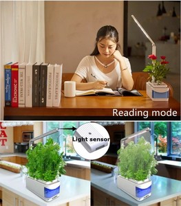 Maceta inteligente hidropónica para jardín, interior, <span class=keywords><strong>con</strong></span> <span class=keywords><strong>luz</strong></span> LED para cultivo - Product Image 4