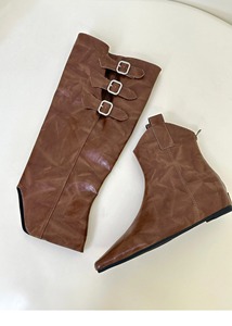 Stivale da Cowboy Occidentale da <span class=keywords><strong>Donna</strong></span> con Punta Rialzata, Staccabile e Indossabile in Due Modi, con Gambale Medio - Product Image 6