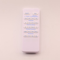 Control Remoto RF de 433MHz con Certificación CE FCC, Controlador de Intensidad Multifunción, Luz Indicadora LED, Batería AAA, Alcance de 10-20m, Plástico y Silicona
