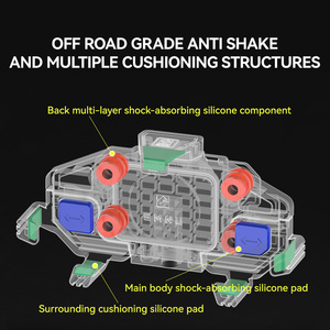 Supporto per Telefono da Moto Compatto e Regolabile con Sgancio <span class=keywords><strong>a</strong></span> Pulsante per Corrieri Urbani - Product Image 4